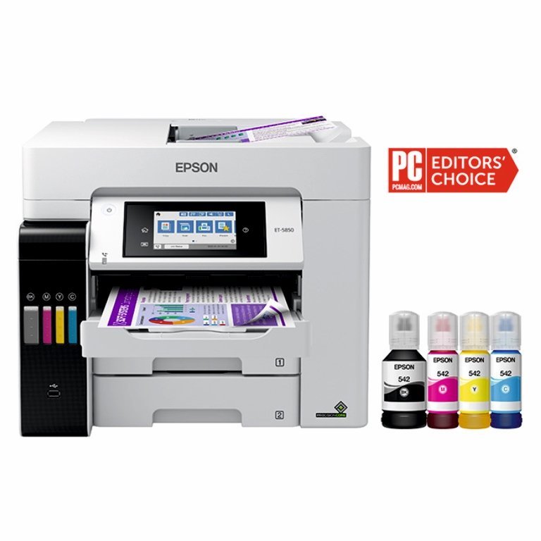 Epson EcoTank Pro ET-5850 Wireless Color All-in-One Supertank Printer - Image 2